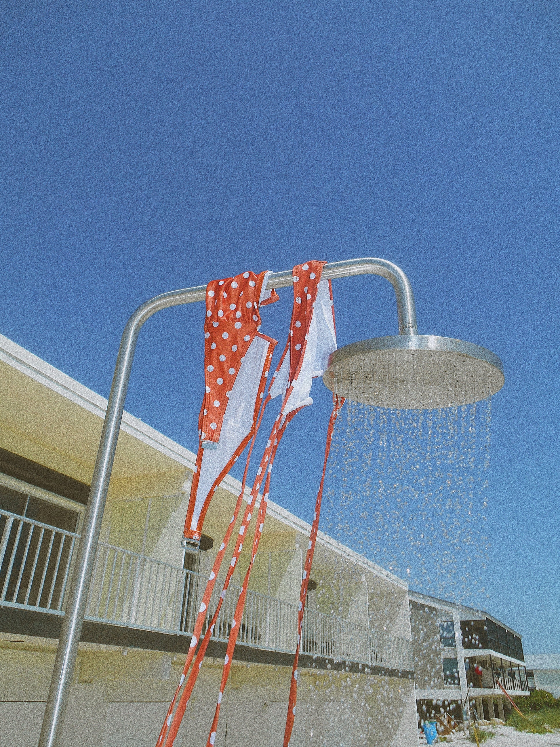 Classic Orange Polka Dot Tie Bottom