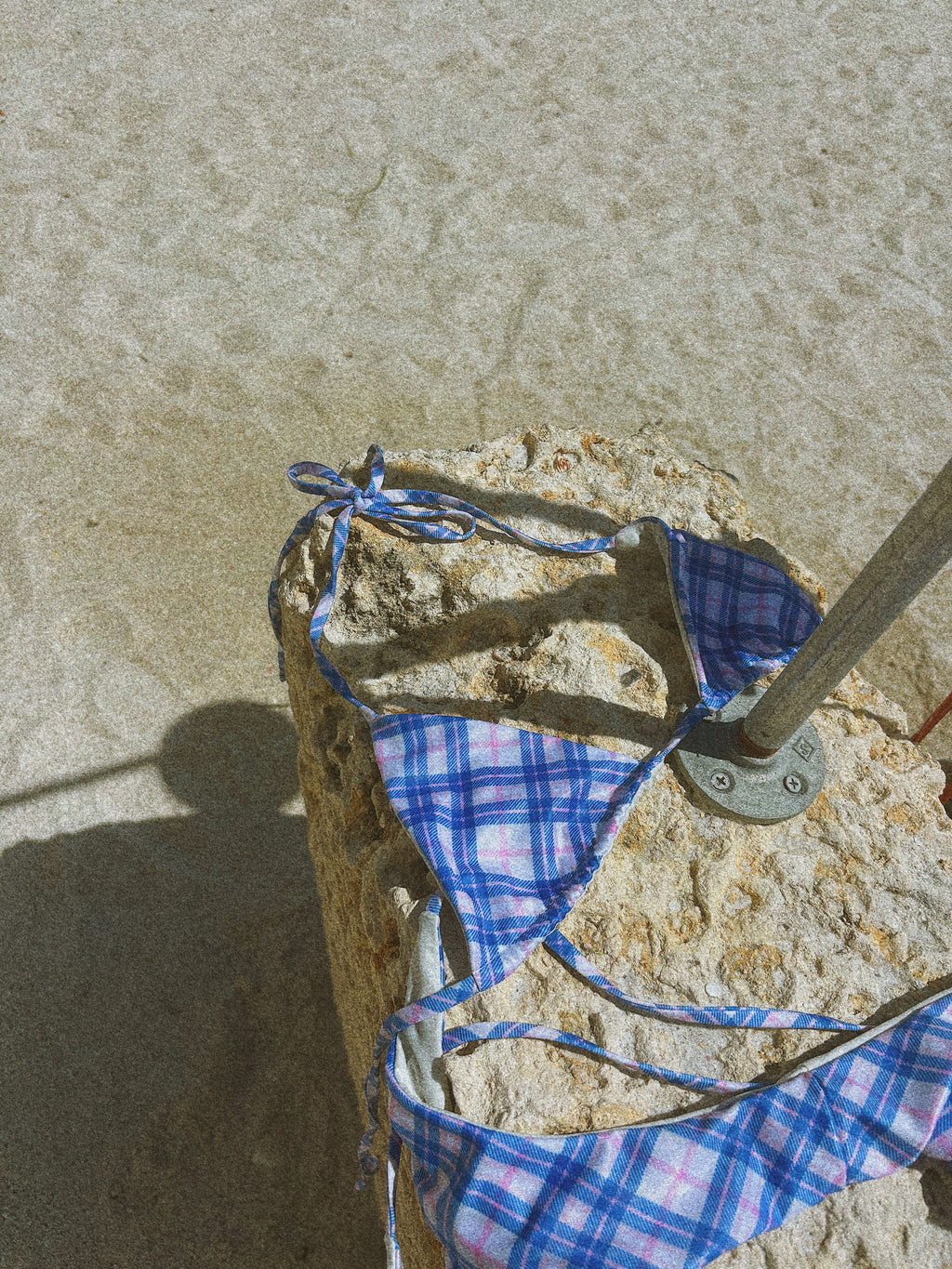 Summer Plaid Triangle Top